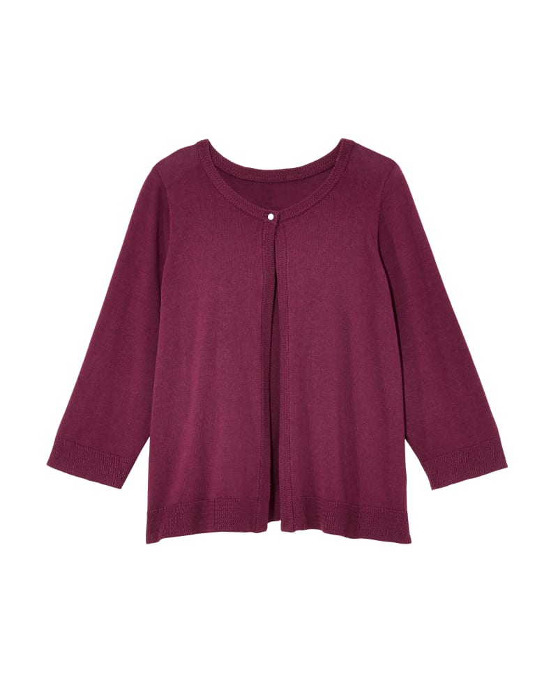 Front of plus size Ingrid Chevron Cuff Cardigan by Meera Lane | Dia&Co | dia_product_style_image_id:135851